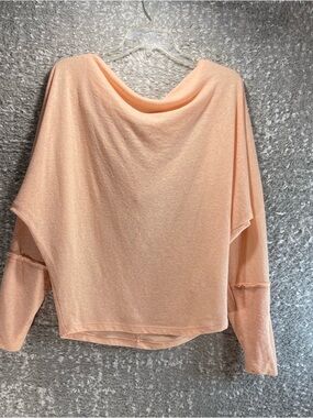 We The Free Scoop Neck Dolman Long Sleeve Medium Bohemian Relax Top Blouse